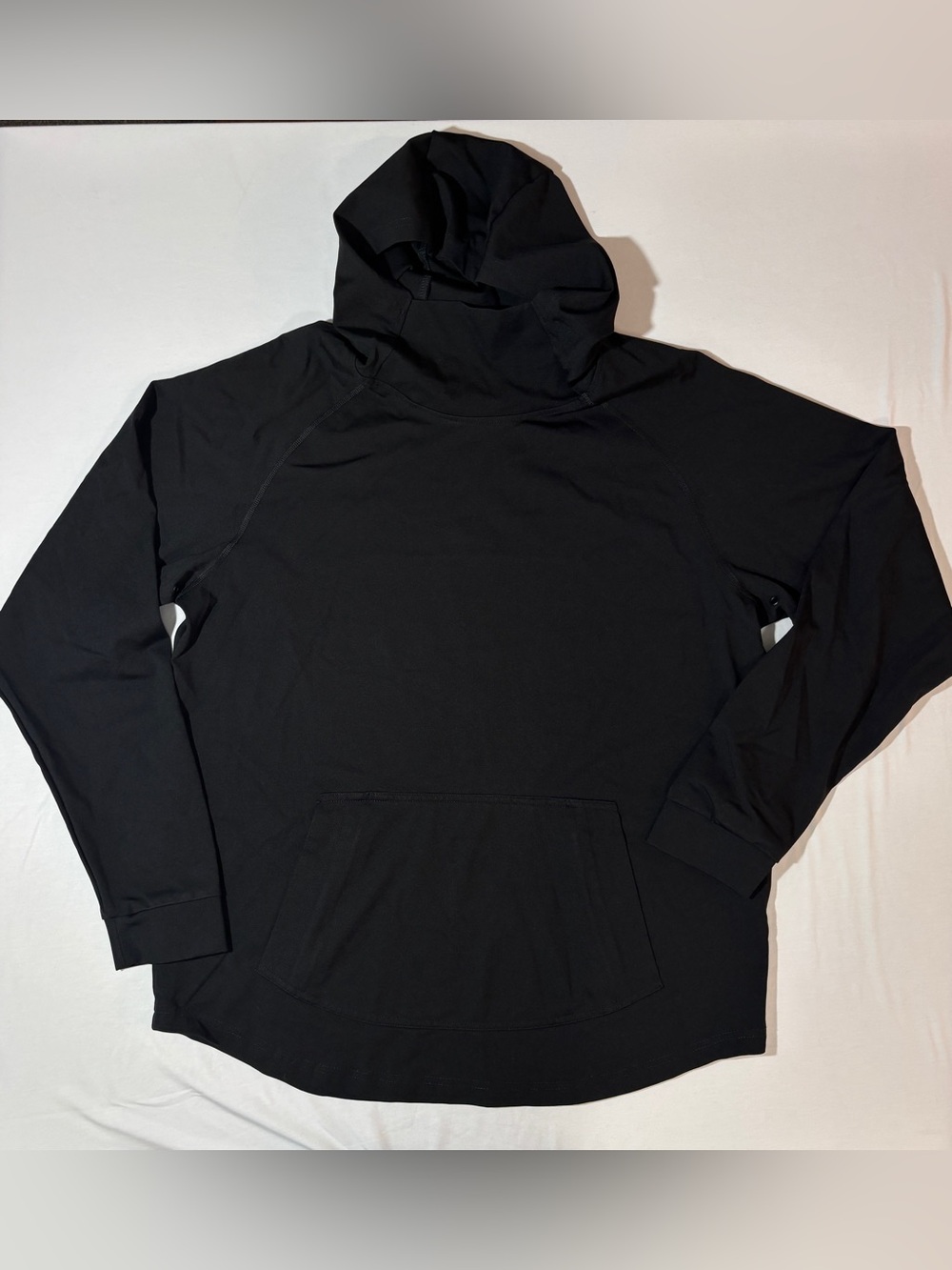 BYLT Premium Basics Elite+ Drop Cut Black Pullover Hoodie Size Medium